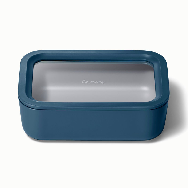Caraway 14Pc Glass Food Storage Set, Navy