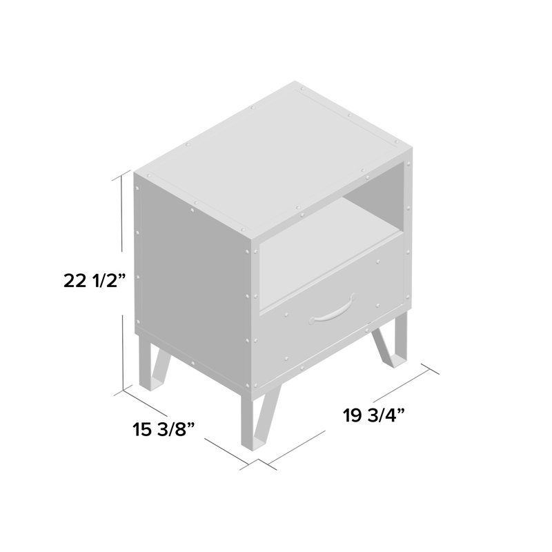 Sidney End Table with Storage