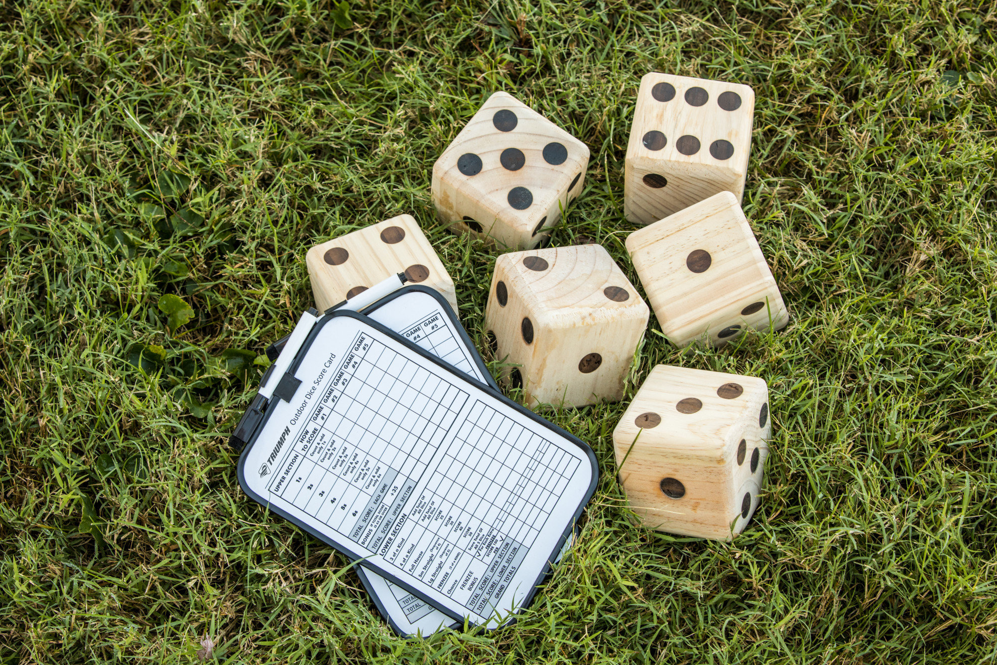 Triumph Sports Big Roller Wooden Lawn Dice Giant Games & Reviews