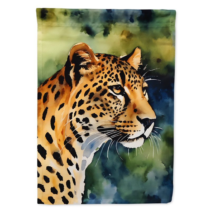 Drapeau de jardin léopard