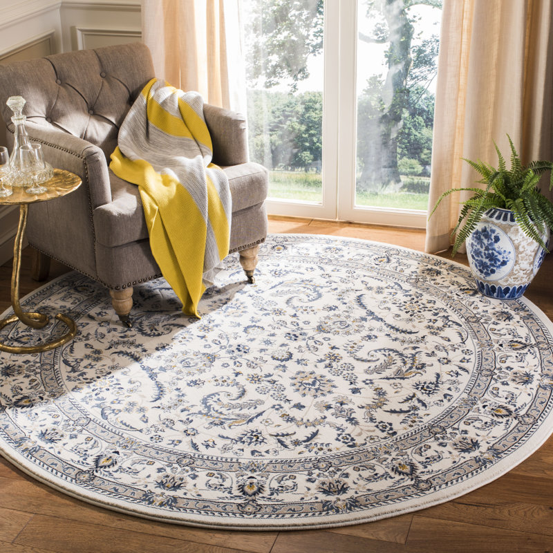 Clarette Serenity Performance Oriental Rug, Round 6'7"