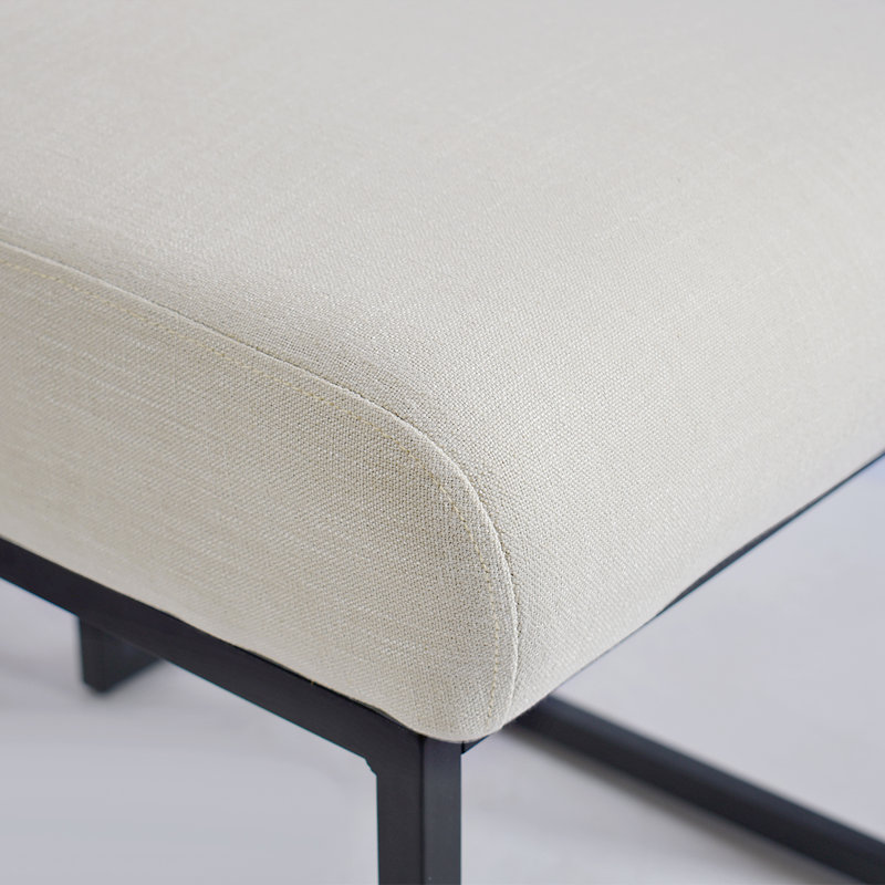 Ensemble de salle à manger extensible de 47 à 83 po avec chaises rembourrées pour 4 à 8 personnes, Cream