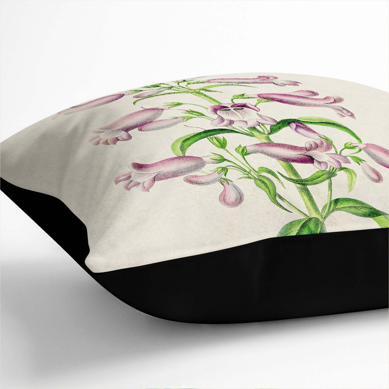 Square Cushion, Black, 55cm H x 55cm W x 20cm D