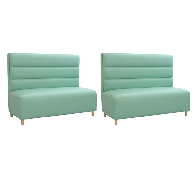 Banc rembourré en similicuir Simple Leisure, Vert clair
