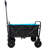 Mini Folding Wagon Garden Shopping Beach Cart (black+blue)