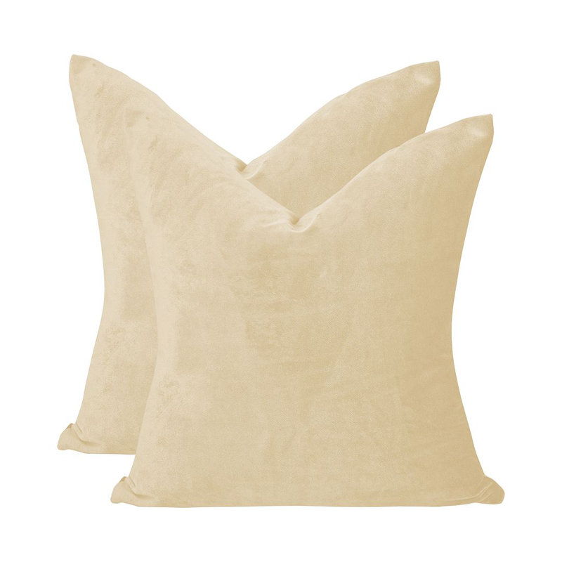 Matte Velvet Cushion Cover - 1 Pc, Off White, 30cm x 30cm