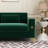 Deondry 85.63" Velvet Square Arm Sofa-484596847