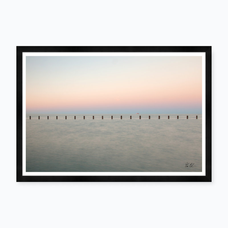Lake Michigan Sunrise Print by Tim Klein