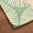 NICOLE MILLER NEW YORK Kendall Fluted Geo Handcrafted Wool Area Rug Green-107408574