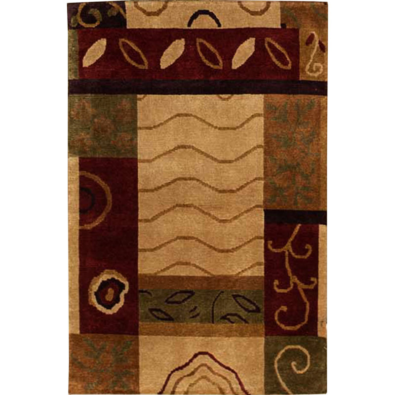 Hand-Knotted High-Quality Multi-Colored Area Rug