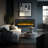 Black Electric Fireplace-27793396