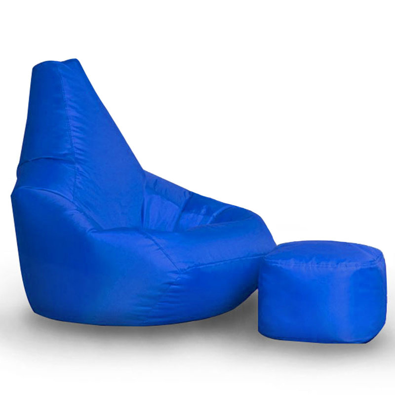 Outdoor Friendly Refillable Bean Bag Set, Navy Blue