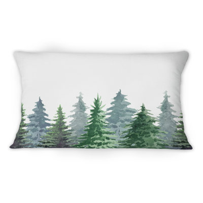 Coussin 12 po x 20 po Mountain Landscape