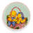 8.2'' Scalloped Ceramic Easter Dinner Plate - Set of 4