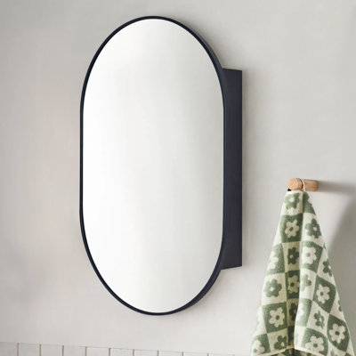 Armoire à pharmacie à fixation en surface avec miroir noir et tablettes réglables Sierra H 30 po x l 20 po Sierra