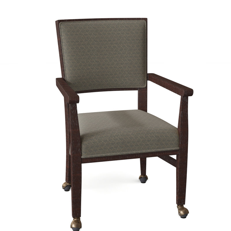 Dilworth Upholstered Arm Chair, Espresso, 3029 Natural