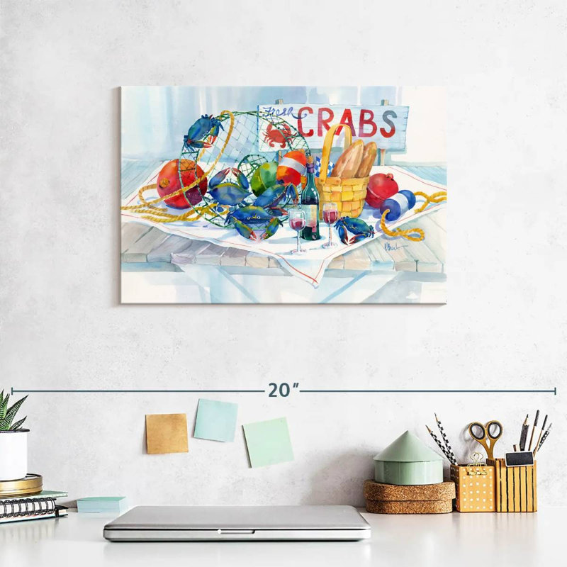 Brampt Crabs Galore, 8" H x 12" W