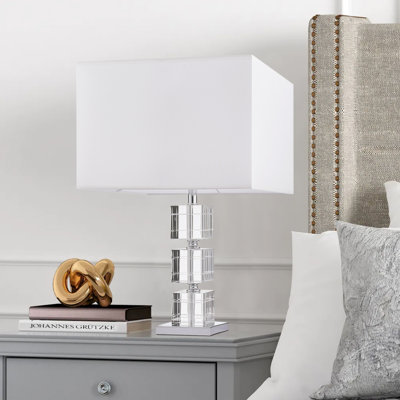 Lampe de table en métal et acrylique avec abat-jour Fredo
