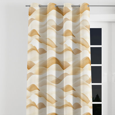 Rideaux bord de mer - Rideau à œillets Bonine beige - 1 panneau