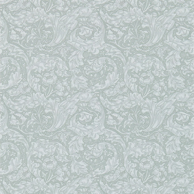 Bachelors Button Wallpaper, Silver