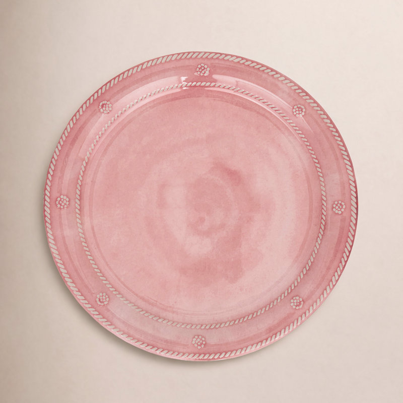 Berry & Thread Melamine Dinner Plate, Coral
