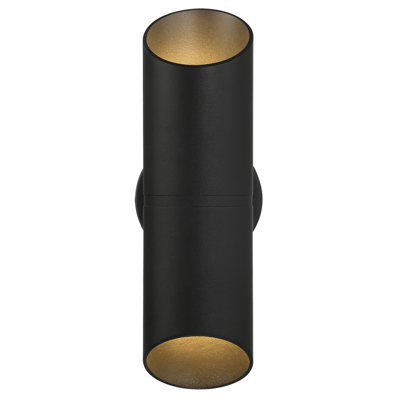 Jarris Wall Light, Black, 14" H x 4.75" W x 4.75" D