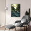  «Black Bear Canoe» par Jim Baldwin, art mural en verre acrylique, 24 po x 36 po-1357516845