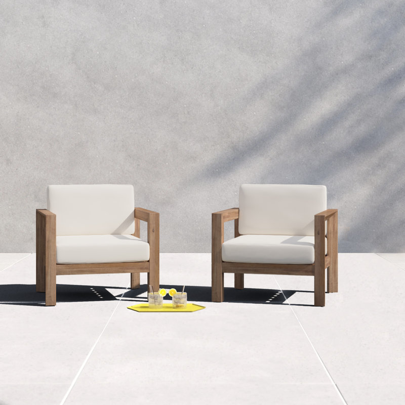 Kesia Acacia Outdoor Lounge Chair