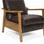 Fauteuil inclinable à accoudoirs en bois-1966182763