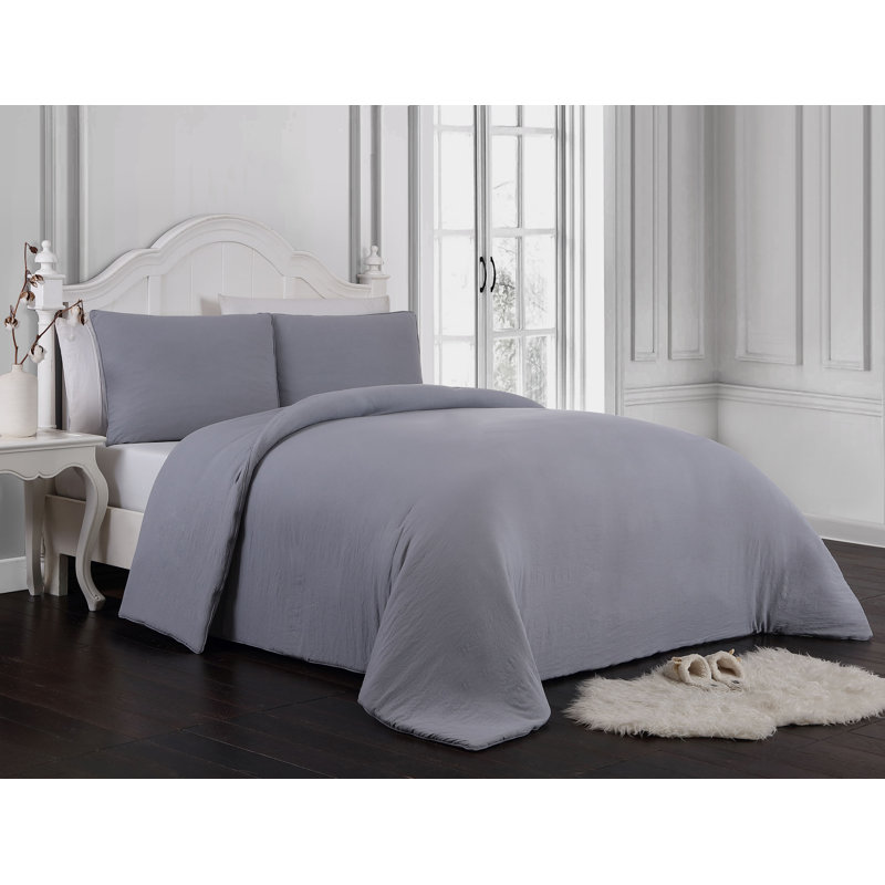 Comforter, King Comforter + 2 King Shams, Gray