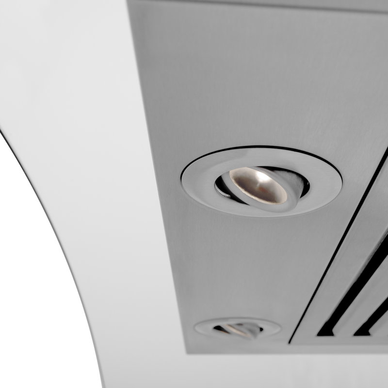 36" Crown Sound 400 CFM Ducted Wall Mount Range Hood in Stainless Steel with Wi-Fi