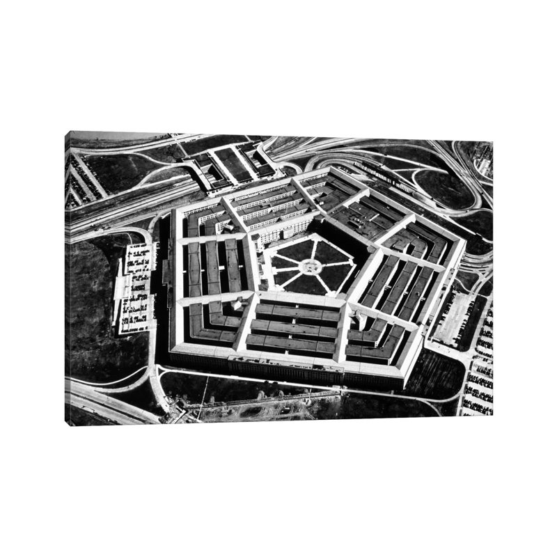 The Pentagon 1 Piece Wrapped Canvas Wall Art, 20.32 cm H x 30.48 cm W