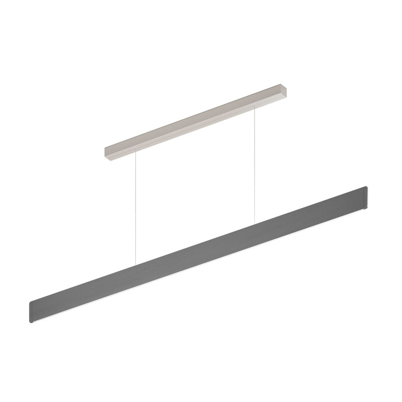 Luminaire suspendu linéaire à 1 lumière DEL After 8 - 1, Ardoise
