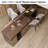 64"-114" Expandable Kitchen Island With Manufactured Wood Top, Wine Bar, 3 Storage Cabinets And Drawers For Open-Concept Kitchens