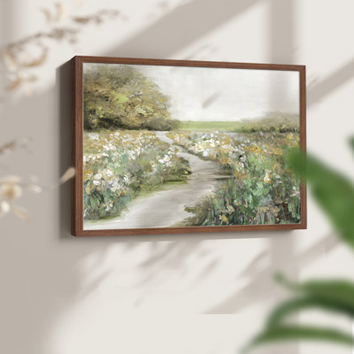 Quiet Meadow -Framed Print - Restickable