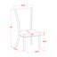 L'ensemble de mobilier de salle à manger 5 pièces comprend une table de salle à manger rectangulaire en bois rustique et 4 chaises Parsons en lin brun clair, noyer antique-542502511-666754225-666724491