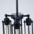 4-Light Dimmable Industrial Flute Pendant Chandelier