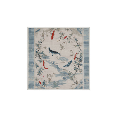 Machine Washable Beige Area Rug