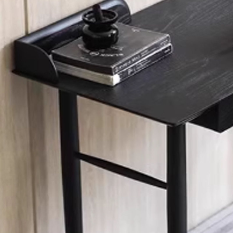 Bureau en bois massif double chêne fumé