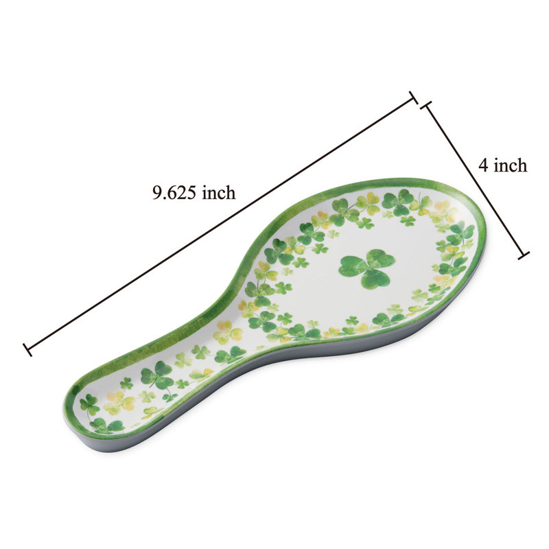 2-Piece Shamrock Spoon Rest