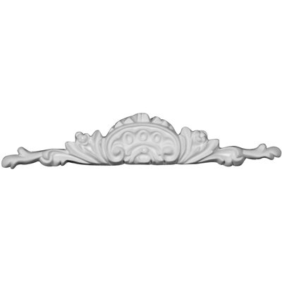 Shell 1.375'' H x 6.25'' W x 0.375'' D Urethane Onlay Scroll