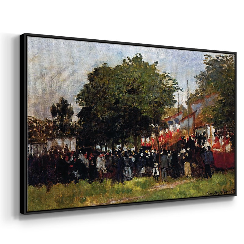 Festival à Argenteuil, 1872, Noir, H 17 po x l 25 po x P 2 po