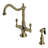 Kingston Brass Heritage Two-Handle Deck Mount Kitchen Faucet-11175532-125782523
