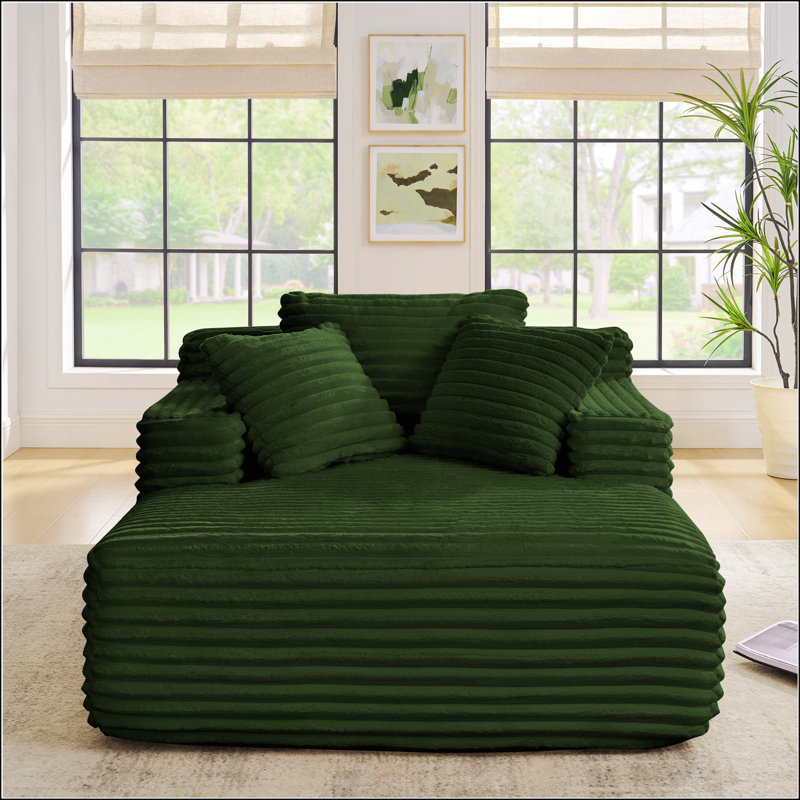Sofa Bed, Green Fabric