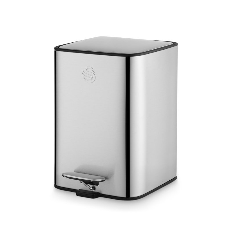 Stainless Steel Step On and Odour Seal Recycling Bin - 1.32 L