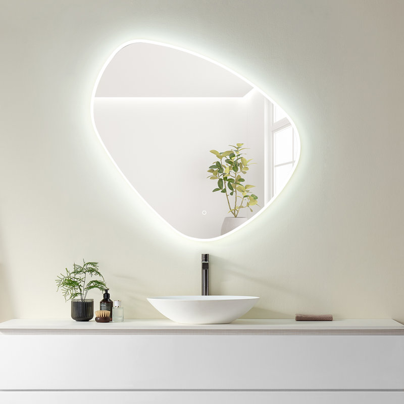 Rasso 39" Frameless LED Lighted Bathroom Vanity Mirror