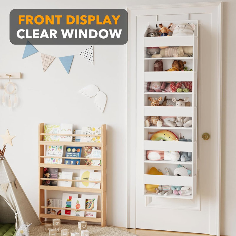 2 Pack Over The Door Organizer, 5-Layer Hanging Storage with 5 Pockets and 10 Mesh Side Pockets for Bedroom, Bathroom, Pantry and Nursery