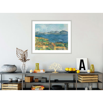 The Bay of Marseilles Seen from L'Estaque by Paul Cézanne -Framed Giclee Print