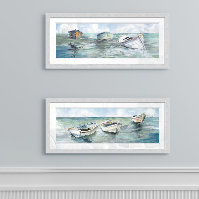 Cadre photo, ensemble de peintures sur papier, Blanc