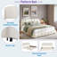 Lit plateforme tapissier Boucle avec tête de lit arrondie et pieds robustes